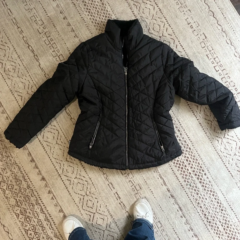Free Country Dark Quilted Outerwear reversible - Picture 2 of 5